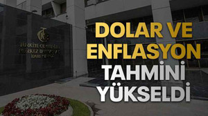 Dolar ve enflasyon tahmini yükseldi